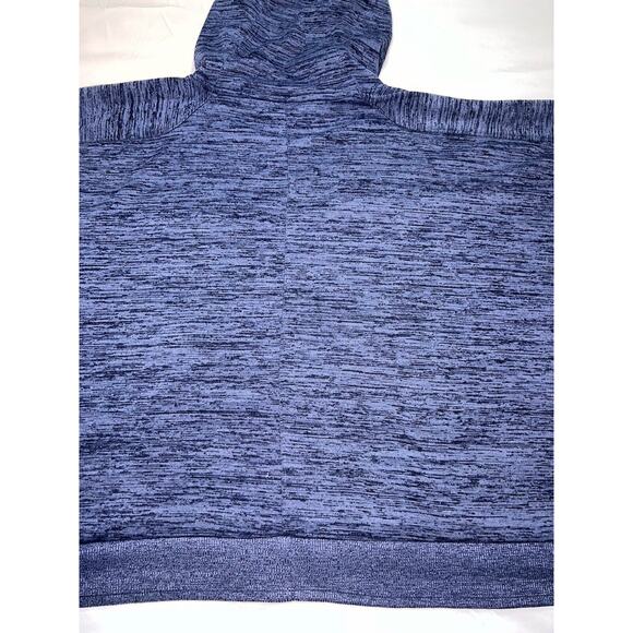 ATHLETA Sweatshirt Size S Blue Heathered Techie Blissful Hooded Poncho Pullover - Picture 14 of 16
